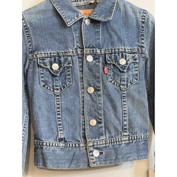 Levis‎ Jacket Type 1 Iconic Denim Trucker Western Rodeo Jean Jacket Size Small - Picture 2 of 9